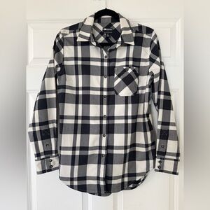 Outdoor Research Kulshan Flannel Tunic Shirt Black White